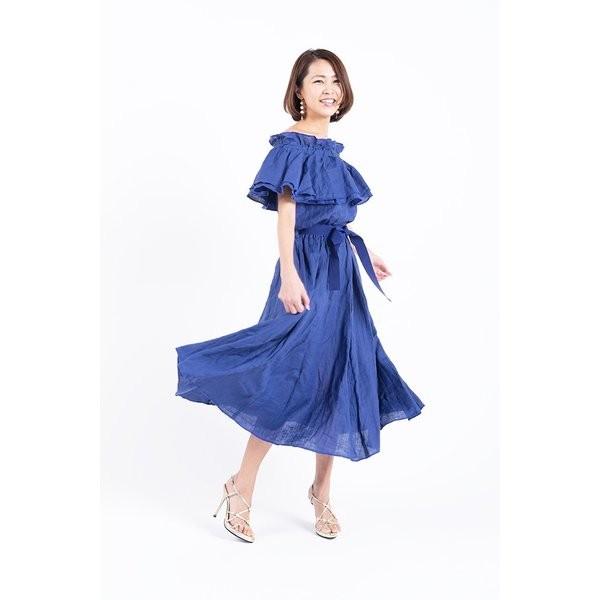 4 19まで4800円延長 送料無料 Doze オフショルダーワンピース ロイヤルブルー 青色 日本製 リネンワンピ レディース きれいめ ナチュラル シンプル Doze Ssonepi Royalblue Only Life Medi Plus 通販 Yahoo ショッピング
