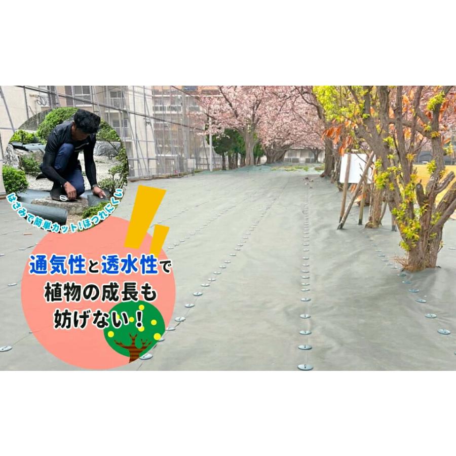 防草シート グリーンアーツ430Z 2m×50m 高品質 耐用年数 18年 高耐久