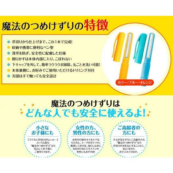 魔法のつめけずり ブルー ネイルケア 爪切り 爪とぎ 爪やすり 爪磨き N 9 Ghc ナノshop 通販 Yahoo ショッピング