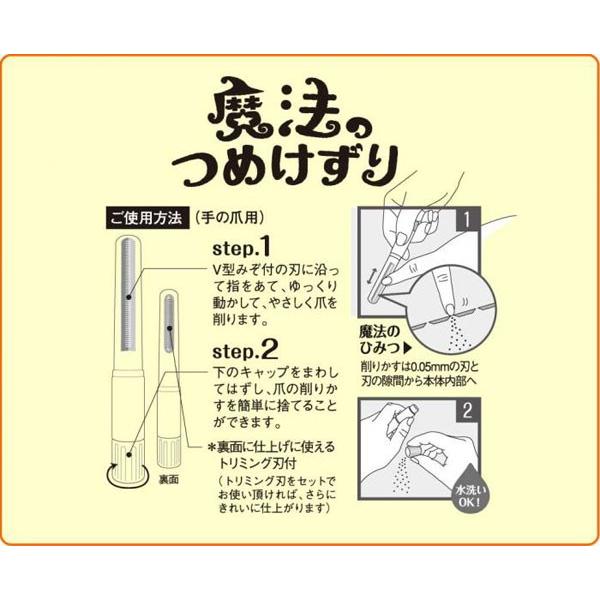 魔法のつめけずり ブルー ネイルケア 爪切り 爪とぎ 爪やすり 爪磨き N 9 Ghc ナノshop 通販 Yahoo ショッピング