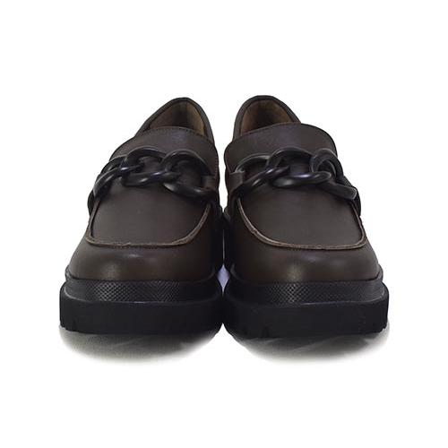 FIZZ REEN（フィズリーン） 革 チェーン飾り 厚底 ローファー : GHILLI