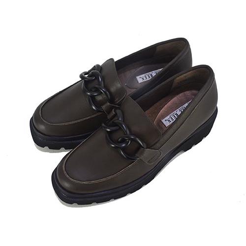 FIZZ REEN（フィズリーン） 革 チェーン飾り 厚底 ローファー : GHILLI