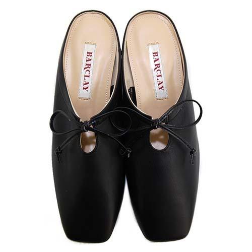 SALE30%OFF バークレー　BARCLAY　革　リボン飾り　シンプルミュール | BARCLAY | 01