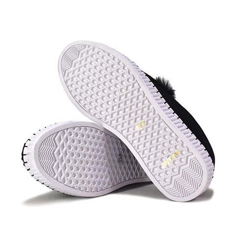 [SALE30%OFF] カリシモアルテ　Carissimoalte　革（ヌバック）ファー飾り　スリッポン　スニーカー |  | 08