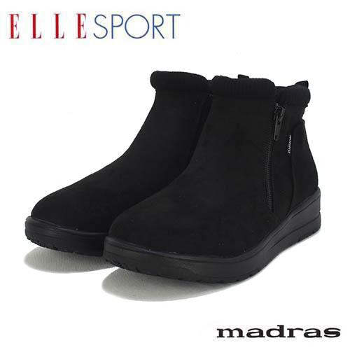 ELLESPORT　エルスポーツ　マドラス社製　合皮（防水スエード）　シンプル　ショートーブーツ | ELLE