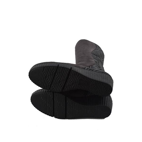 [SALE30%OFF] FIZZREEN　フィズリーン　本革（ヌバック）X生地（ストレッチ）ウエッジヒール　ロングブーツ | FIZZ REEN | 08