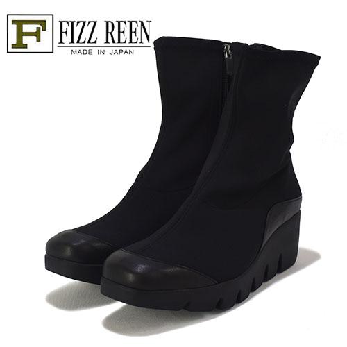 FIZZREEN　フィズリーン　撥水加工生地（ストレッチ）　厚底　ショートブーツ | FIZZ REEN