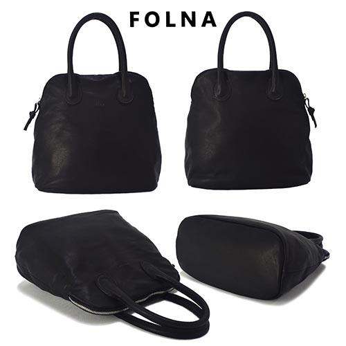 Folna / フォルナ　ソフトレザー　ブガッティボストンバッグ　ブラック FOLNA RD｜ソフトレザーブガッティボストンバッグL-SIZE - Folna