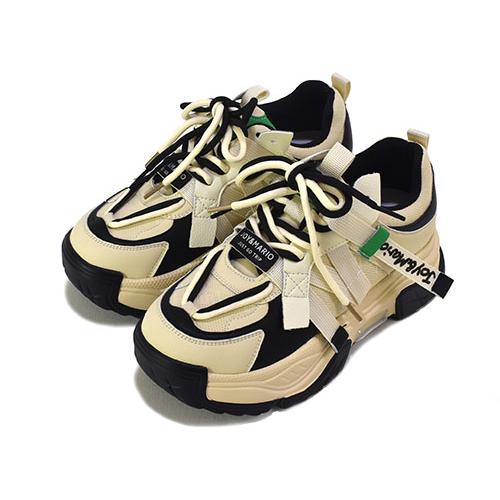 ジョイマリオ　Joy&Mario　合皮　ダブルヒモ　厚底　スニーカー |  | 07