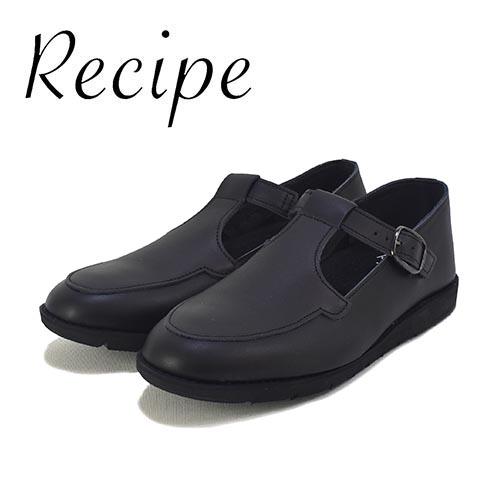 Recipe　レシピ　革　Tストラップシューズ | Recipe