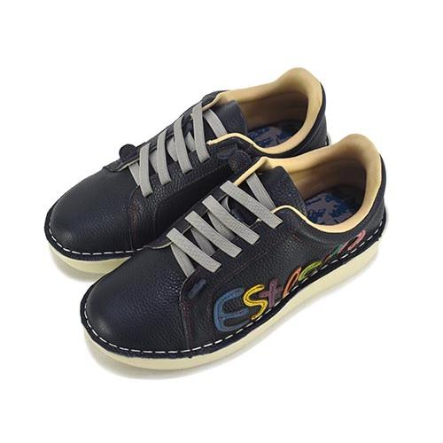 エスタシオン Lサイズ 皮革のスニーカー エスタシオン本革ドット柄