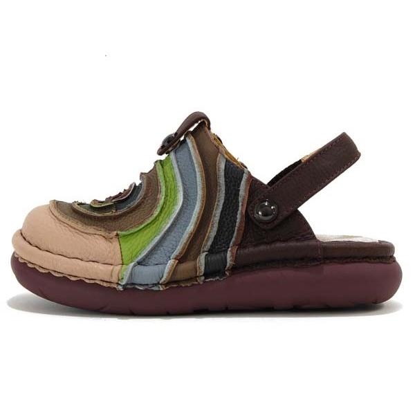 Estacion エスタシオン Estacion 革 グルグルモチーフ サボ