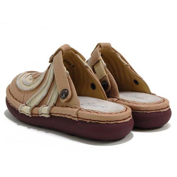 Estacion エスタシオン Estacion 革 グルグルモチーフ サボサンダル