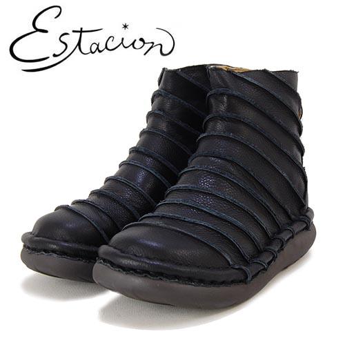 Estacion（エスタシオン） 革 切替ショートブーツ : GHILLI - 通販