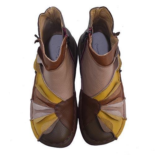 estacion エスタシオン　お花モチーフ本革ショートブーツ 楽天市場】【送料無料】Estacion～エスタシオン～・フラワー