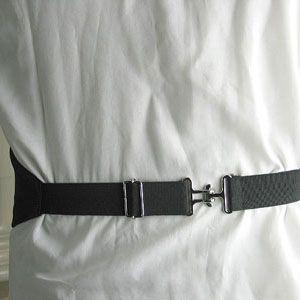 タキシード用】黒のカマーバンドのみAT197サイズLL ウエスト86cm