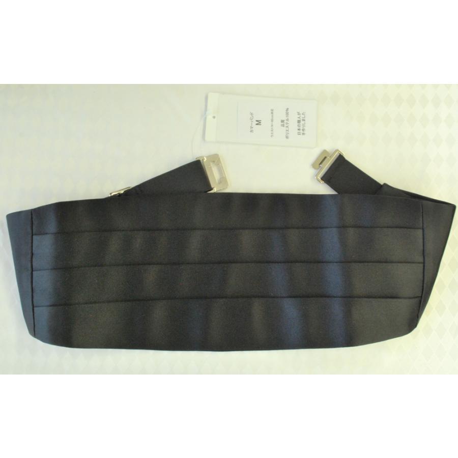 タキシード用】黒のカマーバンドのみAT197サイズLL ウエスト86cm