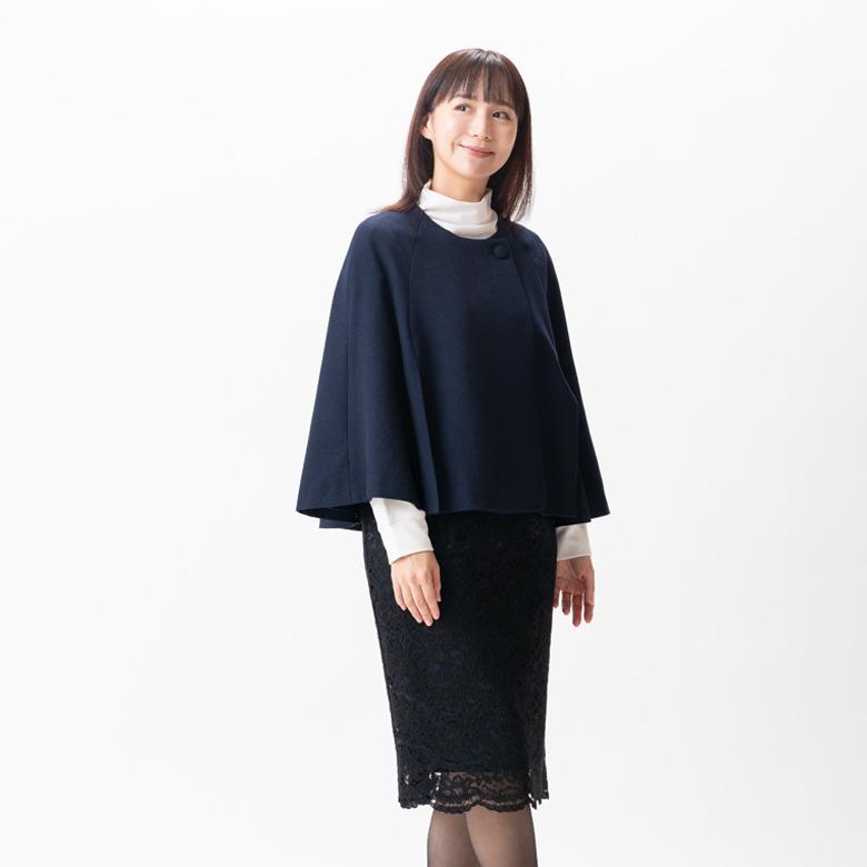2026年春秋冬用新発売 日本製 フォーマルケープコート PB18202 ウール