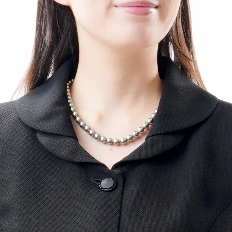 日本製 国内縫製 夏用 ブラックフォーマル スカートスーツ：RLS75480 米沢織 からみ織 葬祭 葬儀 葬式 通夜 法事 法要 礼装 サマーフォーマル 礼服 喪服_5