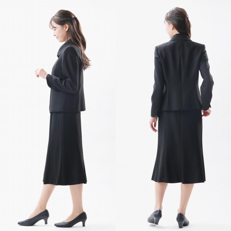 冬用のウール100％スカートスーツ RL3796 喪服 礼服 9号11号13号 日本 