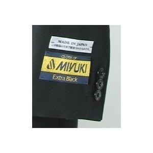 全サイズ18 夏用MIYUKITEX（ミユキ毛織）ダブルブラックスーツ