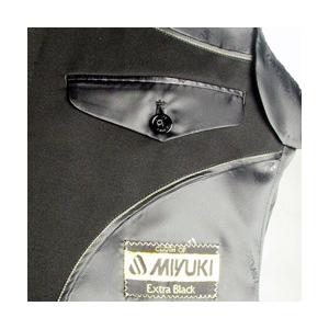秋冬用 MIYUKITEX ダブル礼服 日本製ブラックスーツ RM13300