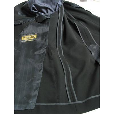 夏服MIYUKITEXブラックスーツ シングル略礼服夏用喪服2B1掛ワンタック