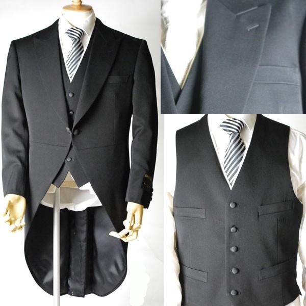 MIYUKITEXの合冬物ミユキ毛織のモーニングコートRM1494上着+白衿付き