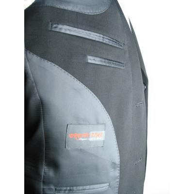 A7 A8 A9 AB4サイズのみ 日本製 合服ウール99％シングル2BブラックスーツRM16100 ワンタック アジャスター付き 礼服 喪服 冠婚葬祭 結婚式 葬式 葬儀の画像