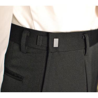 A7 A8 A9 AB4サイズのみ 日本製 合服ウール99％シングル2BブラックスーツRM16100 ワンタック アジャスター付き 礼服 喪服 冠婚葬祭 結婚式 葬式 葬儀の画像