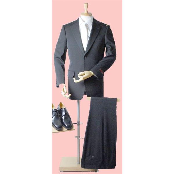 日本製 合服 ウール99％シングル2BブラックスーツRM16100Y体 礼服 喪服
