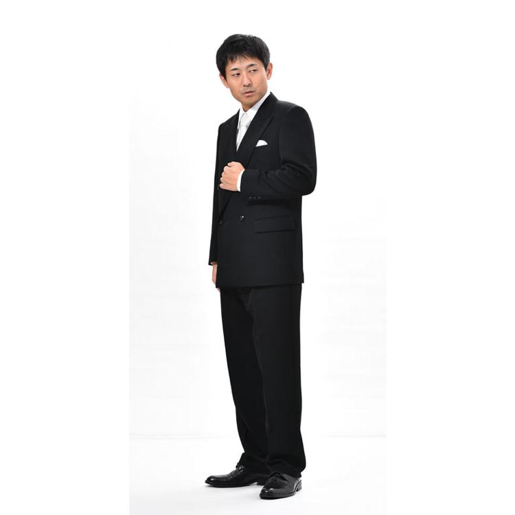 春夏用 日本製ブラックフォーマルスーツ 紳士 略礼服 喪服 RM16560