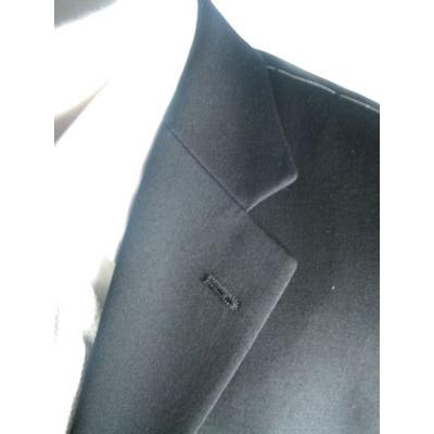 日本製 合服 ウール99％ ブラックシングルスーツ RM6412 ワンタック