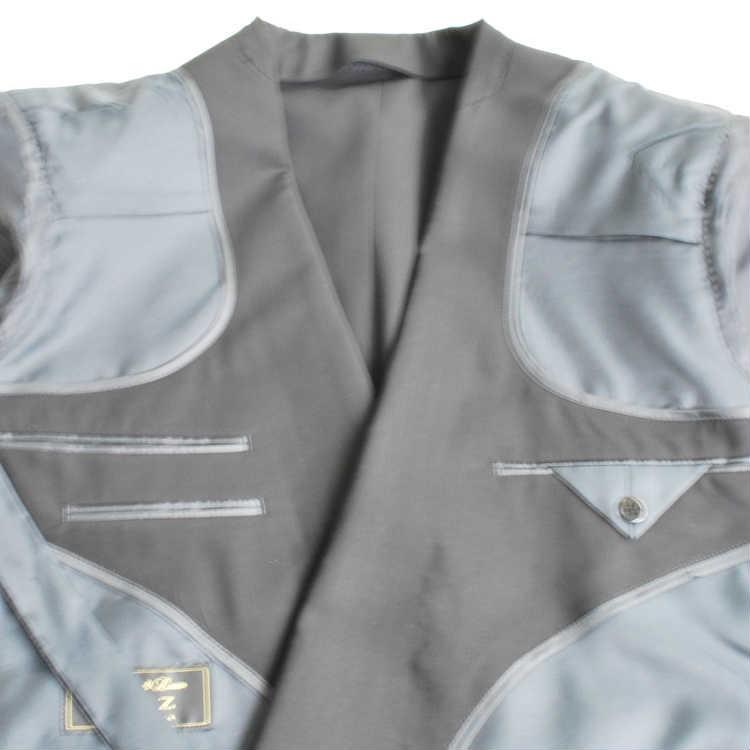 夏用 ブラックスーツ ダブル略礼服 喪服 4B×1 RM84148 ワンタック