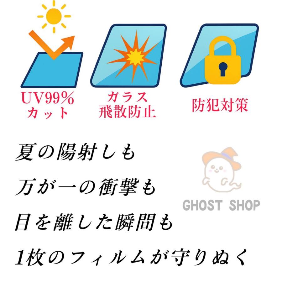 カーフィルム クラウン 職人直売所 カット済み スモークフィルム リヤ5