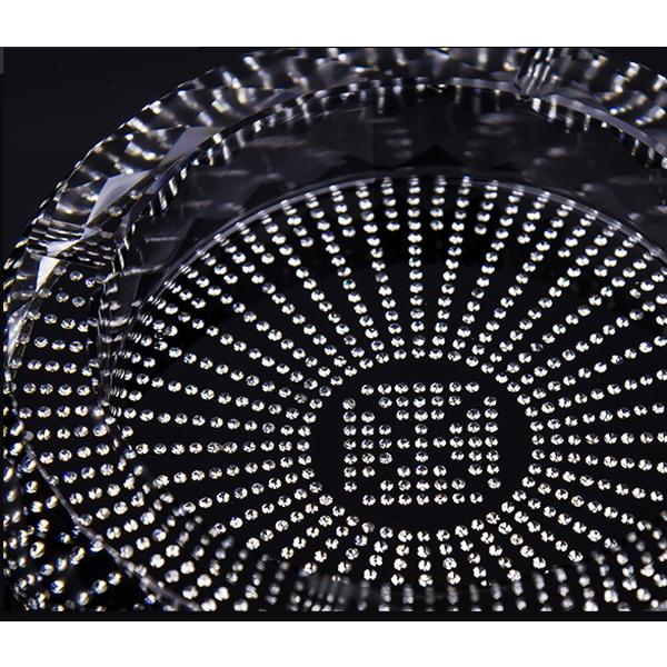 高級クリスタルガラス タバコ 葉巻 灰皿 HM-0096（15cm） 【 GMS00152