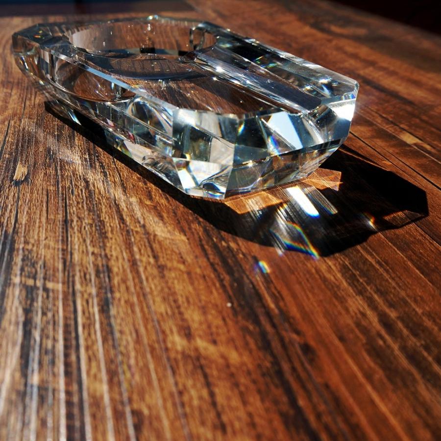 灰皿セット 応接室 クリスタルガラス ハンドメイド