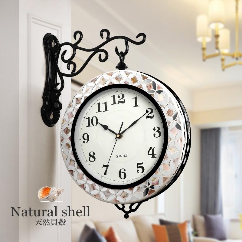 Gms057 送料無料 おしゃれ ゴージャス ラグジュアリー 北欧 欧風 天然貝殻 シェル キラキラ 掛け時計 両面文字盤 両面時計 Gms057 Gms057 G House 通販 Yahoo ショッピング