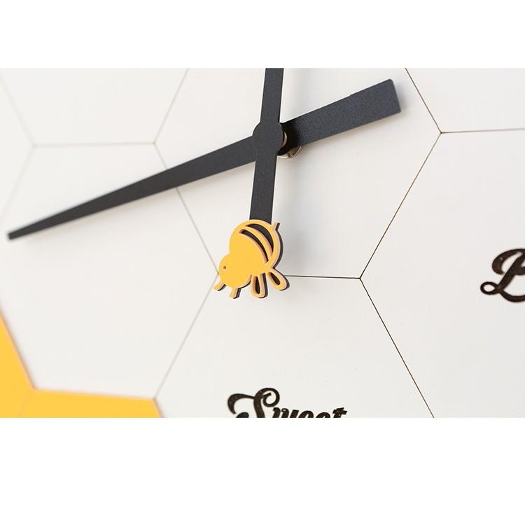 Gms 送料無料 おしゃれ 蜂 可愛い デザイン 大きい 北欧 壁掛け 小児 子供 子供部屋 蜜蜂 蜂蜜 ハチの巣 掛け時計 型番 Gms Gms G House 通販 Yahoo ショッピング