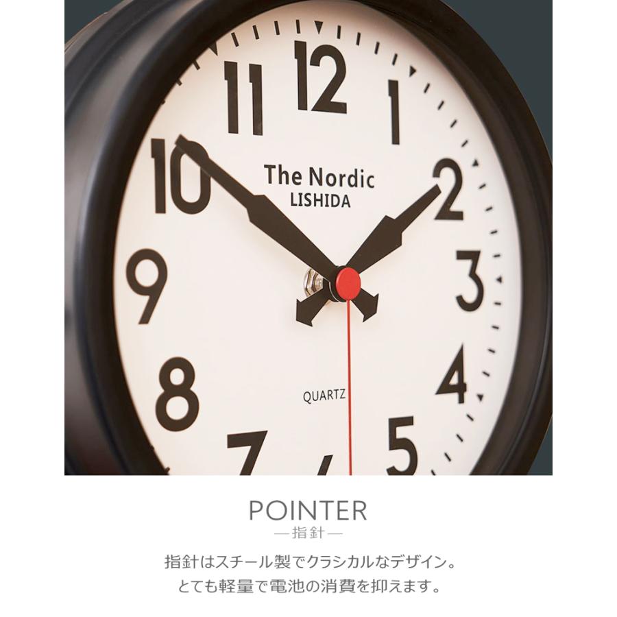 掛け時計 両面 両面時計 壁掛け 時計 送料無料 ブルックリン