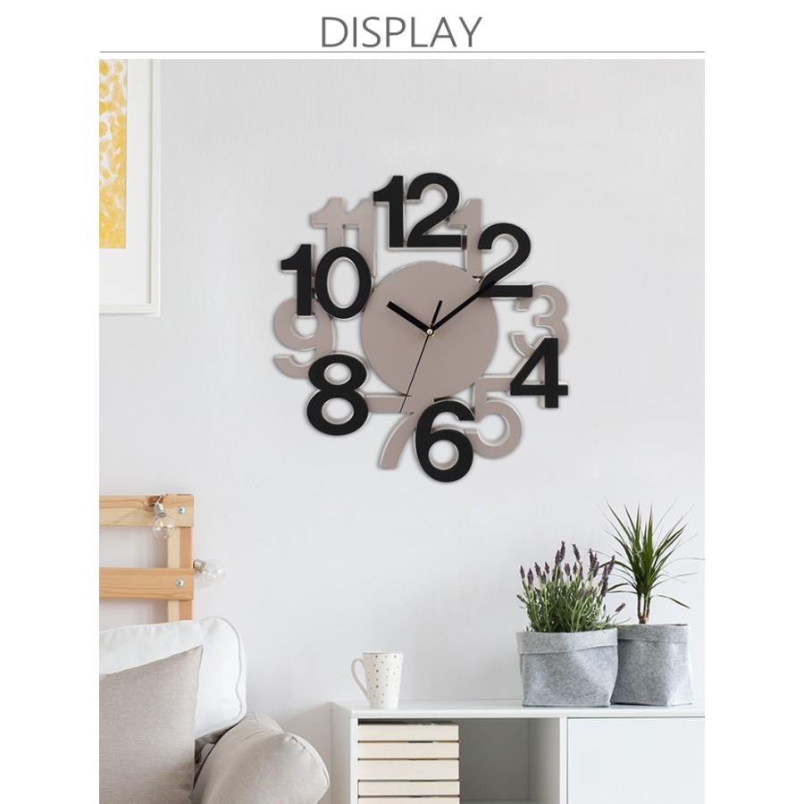 GMS03084 掛け時計 静音 連続秒針 モダン アート デザイン シンプル