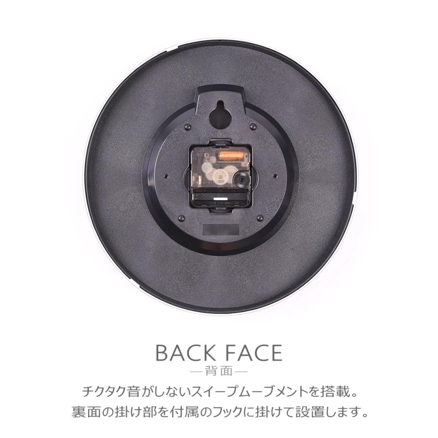 Minimal Wall Clock 静音 SKPムーブメント 北欧 モダン GMS03090-S 掛け時計 おしゃれ ナチュラル シンプル ミニマル モダン