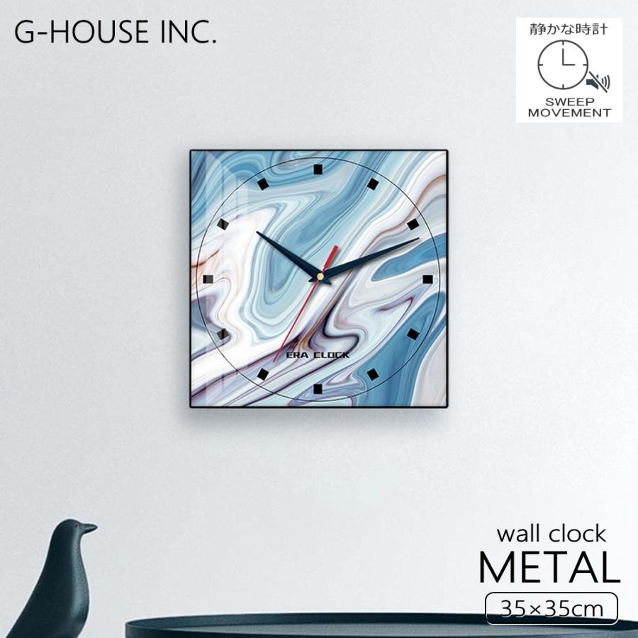 GMS03116 掛け時計 壁掛け時計 おしゃれ モダン アートパネル マーブル