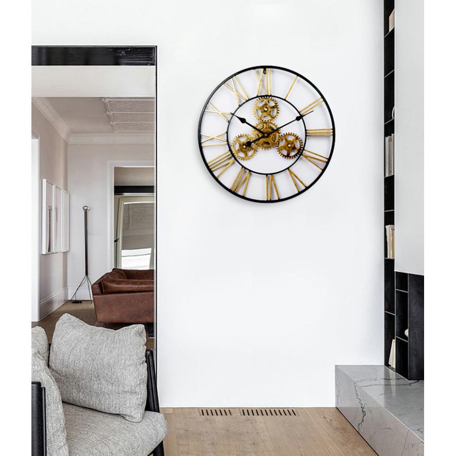 GMS03216 掛け時計 おしゃれ インダストリアル クラシカル レトロ