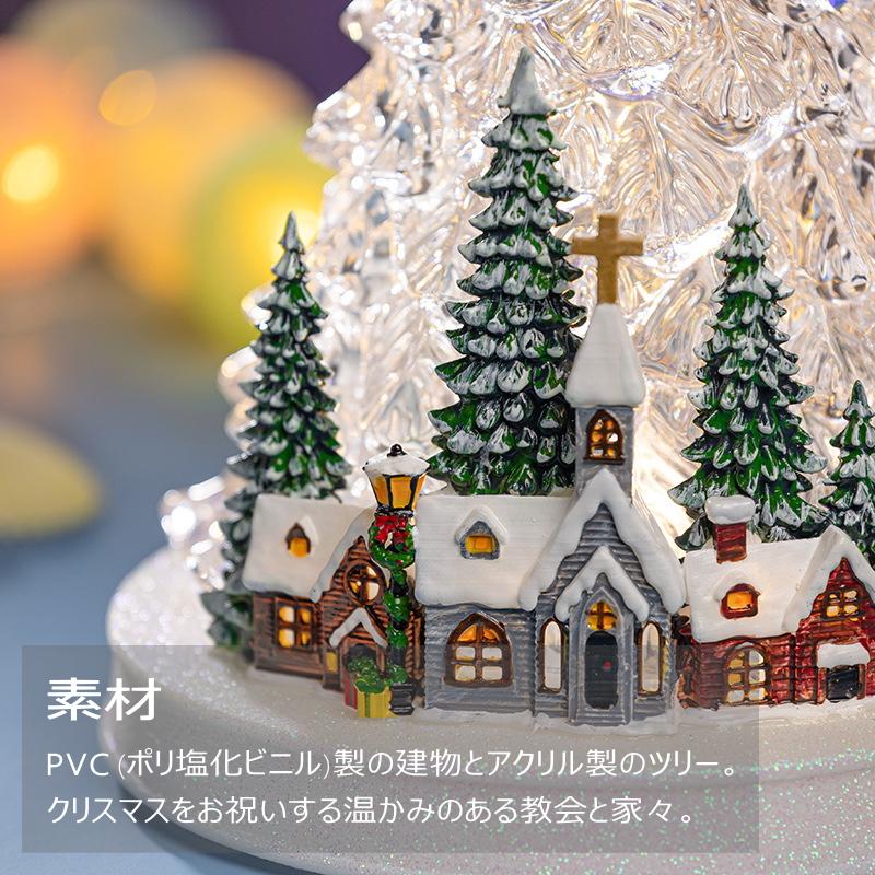 希少品マイメロディー　クリスマスツリージオラマボックス　オルゴール リボルビングクリスマスツリー ミュージックボックス
