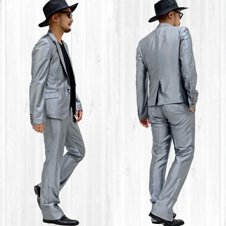 閉店セール】メンズ 上下セットスーツ 1Bテーラードジャケット