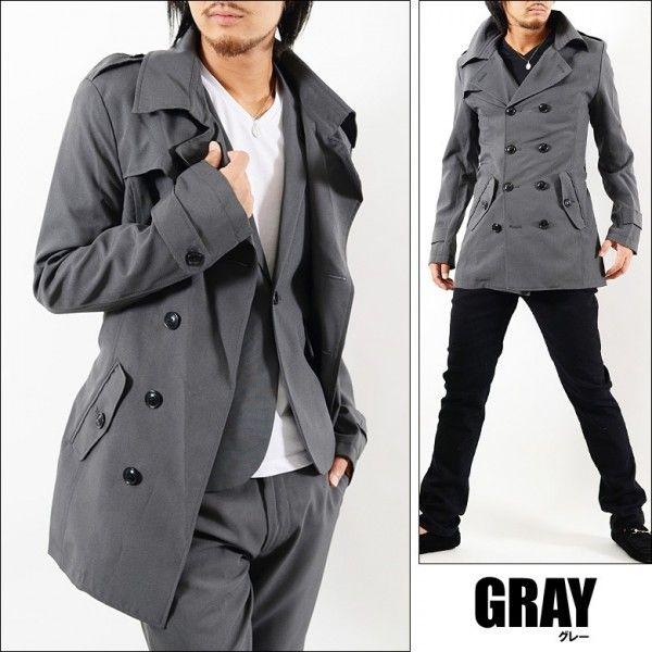 コート メンズ ディバイナー トレンチコート メンズ ブラック グレー ネイビー アウター 裏地 迷彩 カモフラ 142 G H R Golden High Roller 通販 Yahoo ショッピング