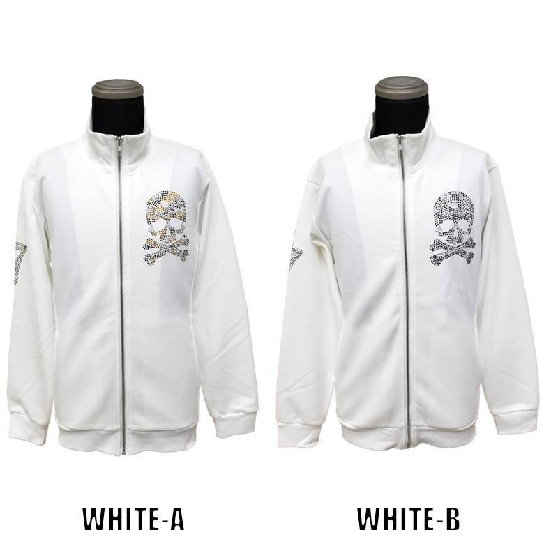 閉店セール】ラインストーン スカル ZIPブルゾン ジャケット ライト