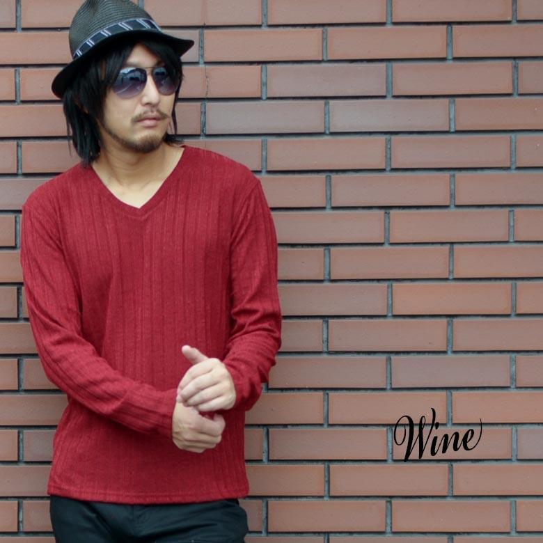 Bernings Sho ニット セーター メンズ ランダムストライプ柄vネック長袖ニットソー セーター インナー ワイン ネイビー ブラック 3368 43 G H R Golden High Roller 通販 Yahoo ショッピング