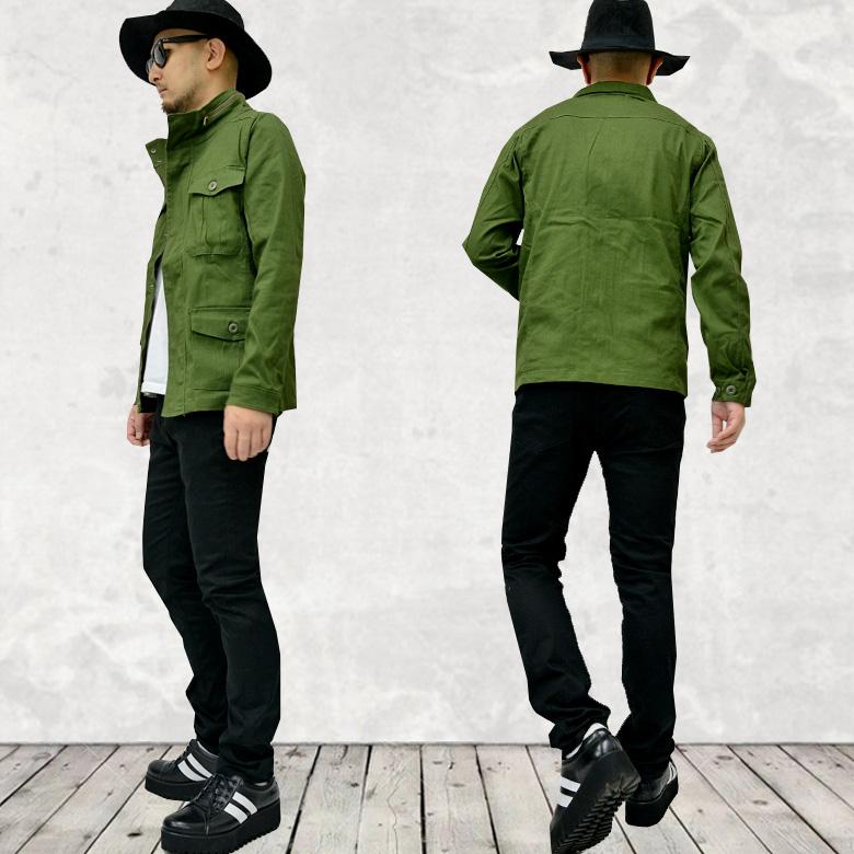 閉店セール】メンズ M-65 ミリタリージャケット ツイル